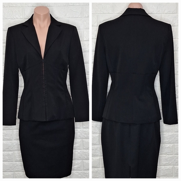 CACHE Black Bustier Suit Blazer Jacket - Picture 10 of 10